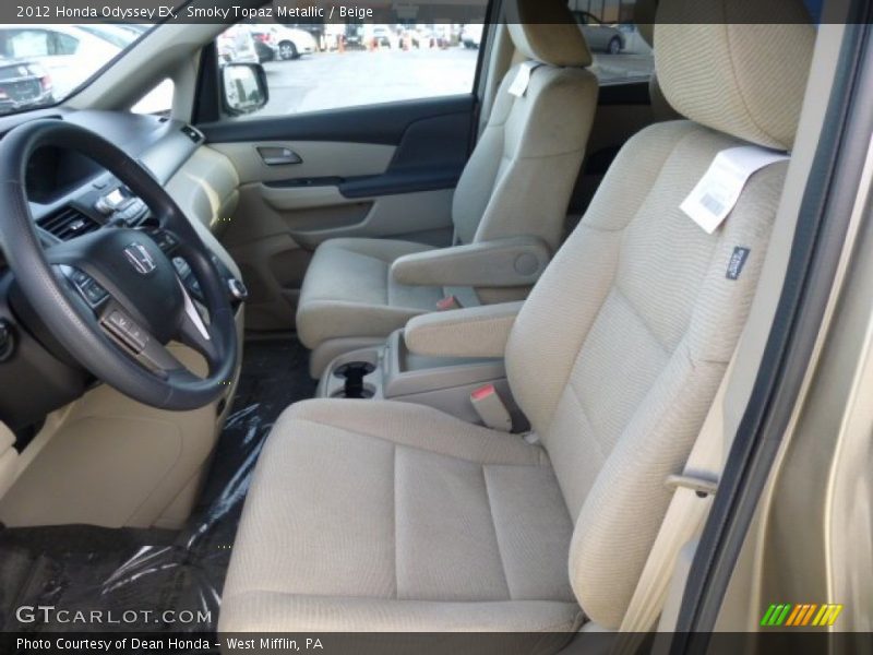 Smoky Topaz Metallic / Beige 2012 Honda Odyssey EX