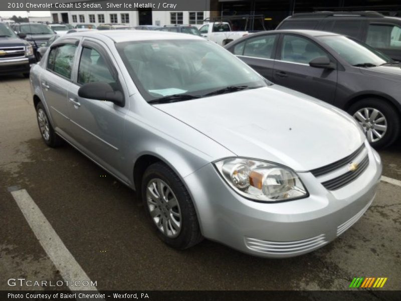 Silver Ice Metallic / Gray 2010 Chevrolet Cobalt LS Sedan