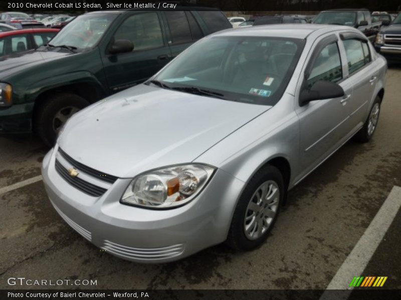Silver Ice Metallic / Gray 2010 Chevrolet Cobalt LS Sedan