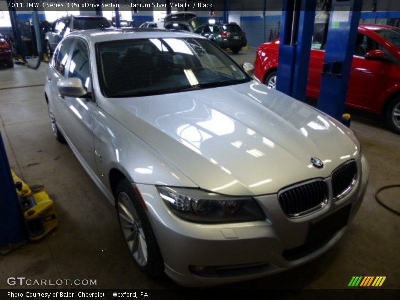 Titanium Silver Metallic / Black 2011 BMW 3 Series 335i xDrive Sedan