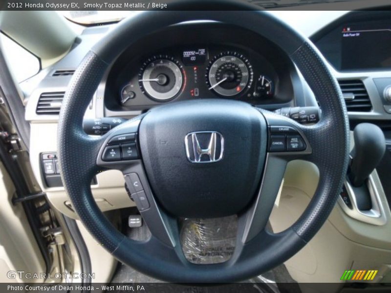 Smoky Topaz Metallic / Beige 2012 Honda Odyssey EX