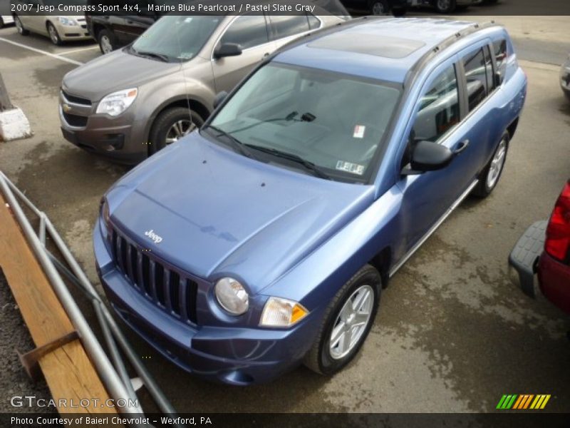 Marine Blue Pearlcoat / Pastel Slate Gray 2007 Jeep Compass Sport 4x4