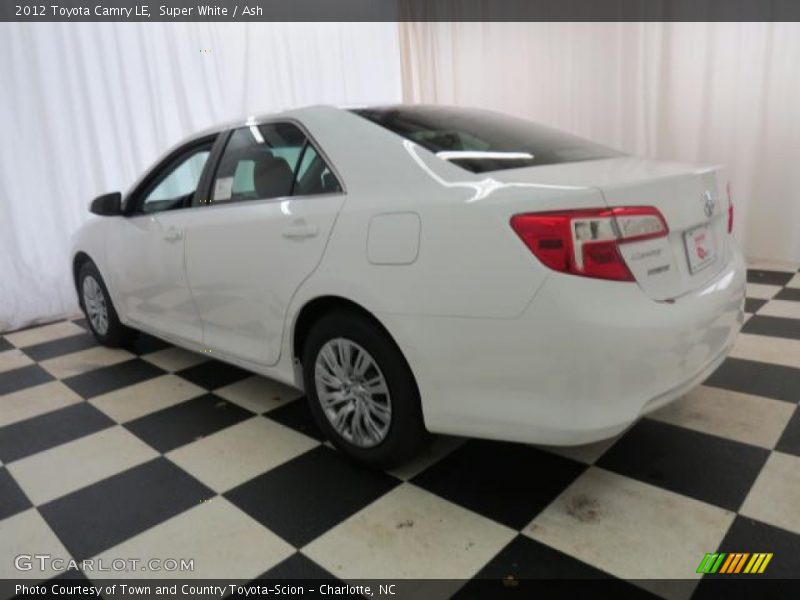 Super White / Ash 2012 Toyota Camry LE