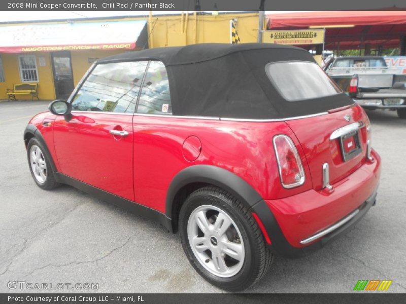 Chili Red / Panther Black 2008 Mini Cooper Convertible