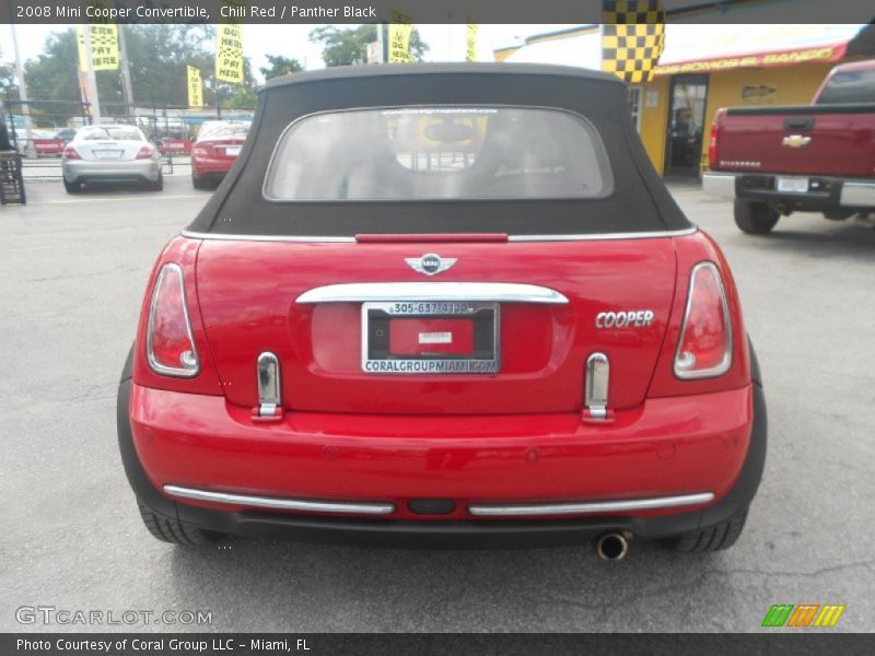 Chili Red / Panther Black 2008 Mini Cooper Convertible
