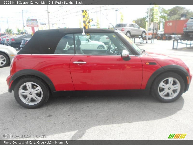 Chili Red / Panther Black 2008 Mini Cooper Convertible