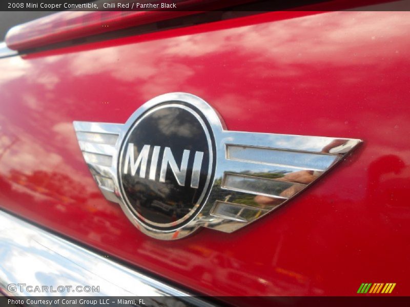 Chili Red / Panther Black 2008 Mini Cooper Convertible