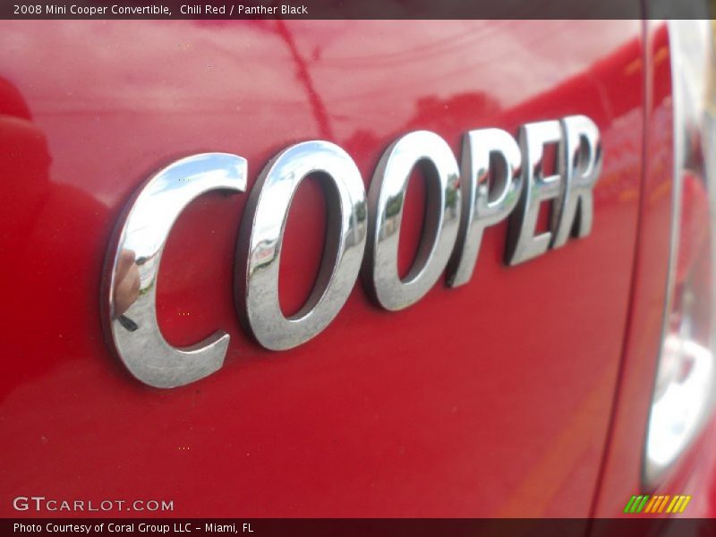 Chili Red / Panther Black 2008 Mini Cooper Convertible