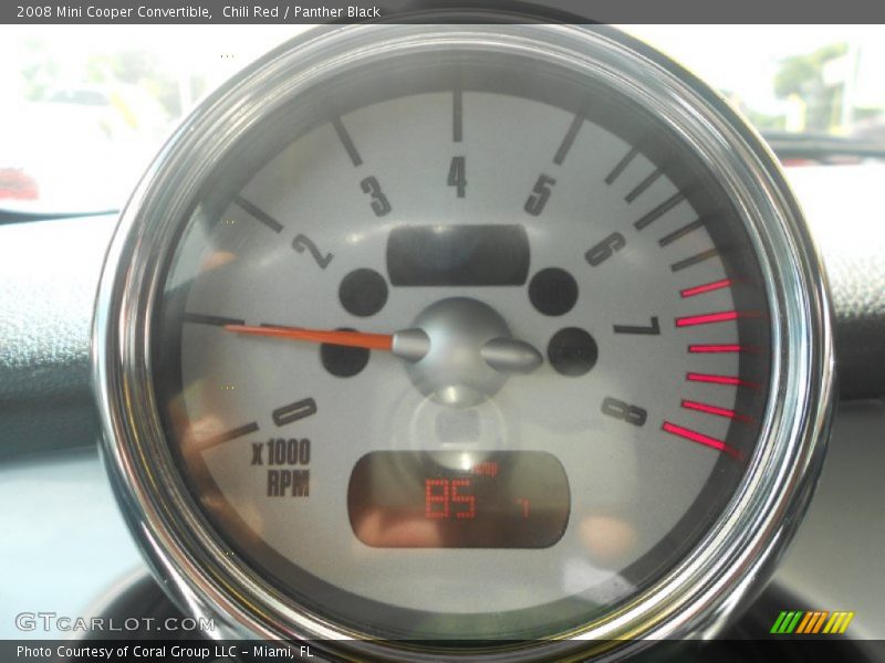 Chili Red / Panther Black 2008 Mini Cooper Convertible