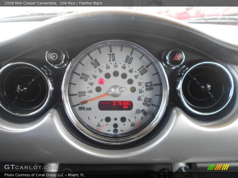 Chili Red / Panther Black 2008 Mini Cooper Convertible