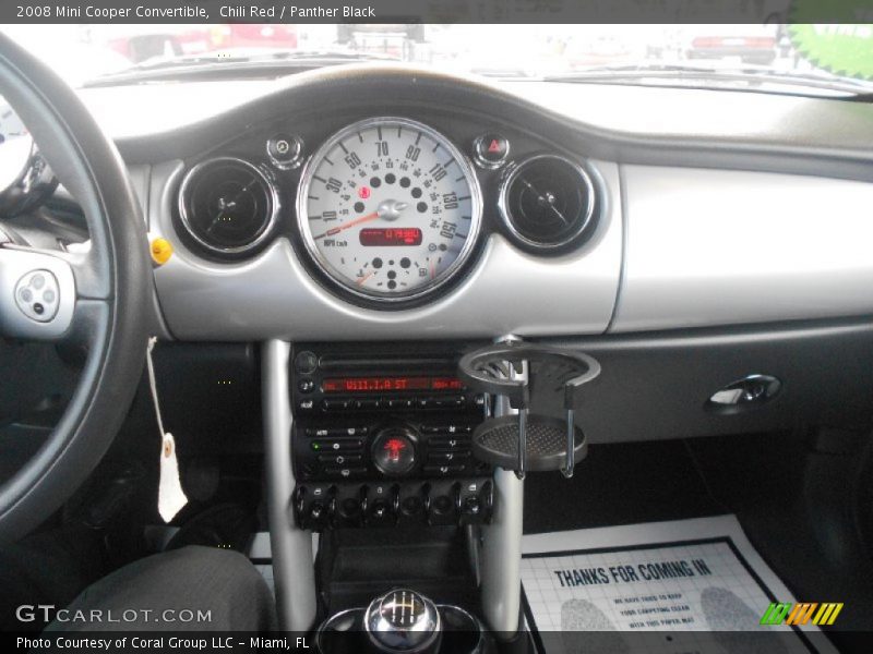 Chili Red / Panther Black 2008 Mini Cooper Convertible