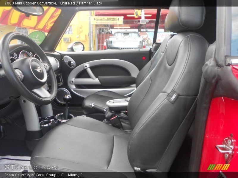 Chili Red / Panther Black 2008 Mini Cooper Convertible