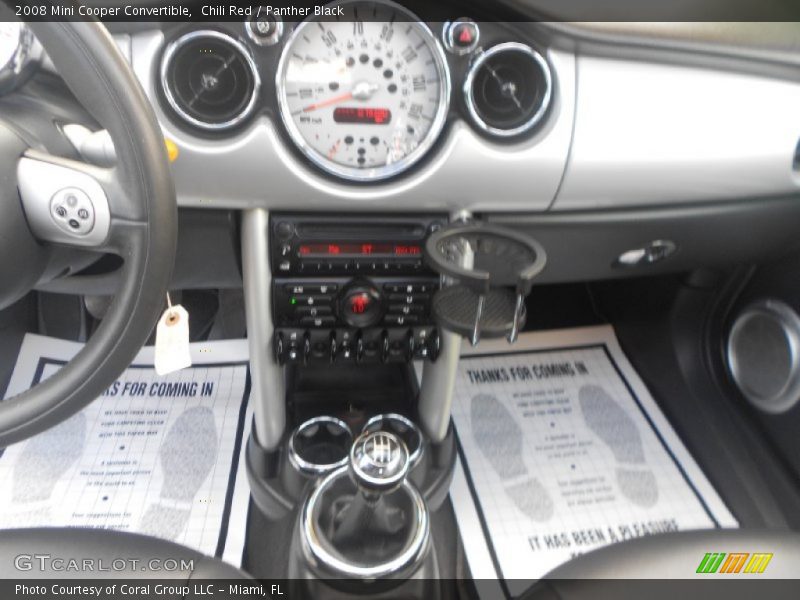 Chili Red / Panther Black 2008 Mini Cooper Convertible