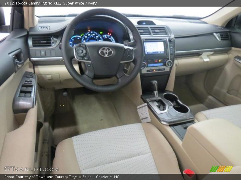 Super White / Ivory 2012 Toyota Camry Hybrid XLE