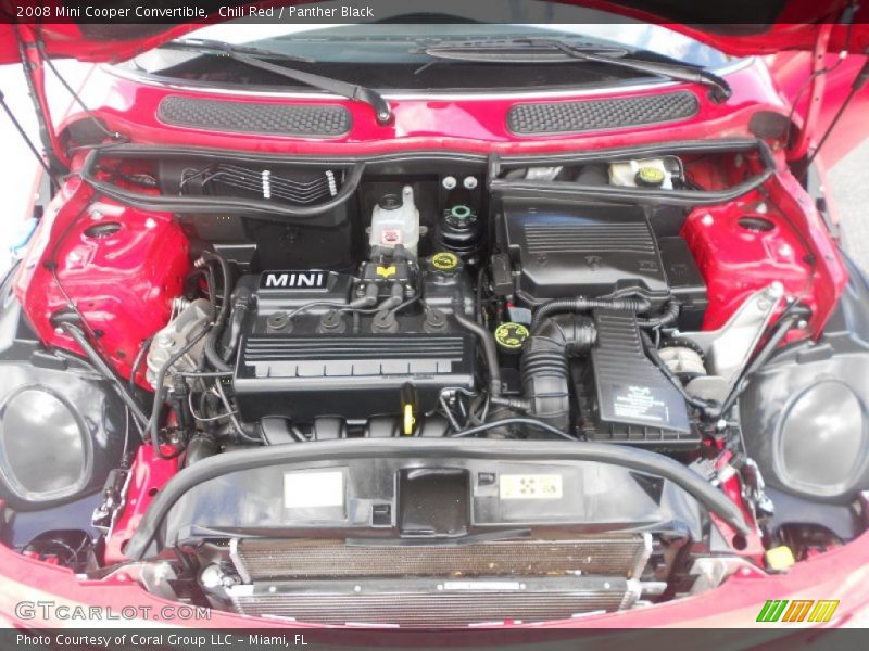 Chili Red / Panther Black 2008 Mini Cooper Convertible