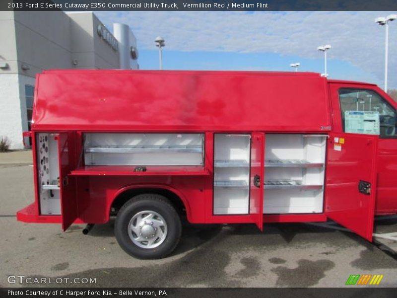 Vermillion Red / Medium Flint 2013 Ford E Series Cutaway E350 Commercial Utility Truck