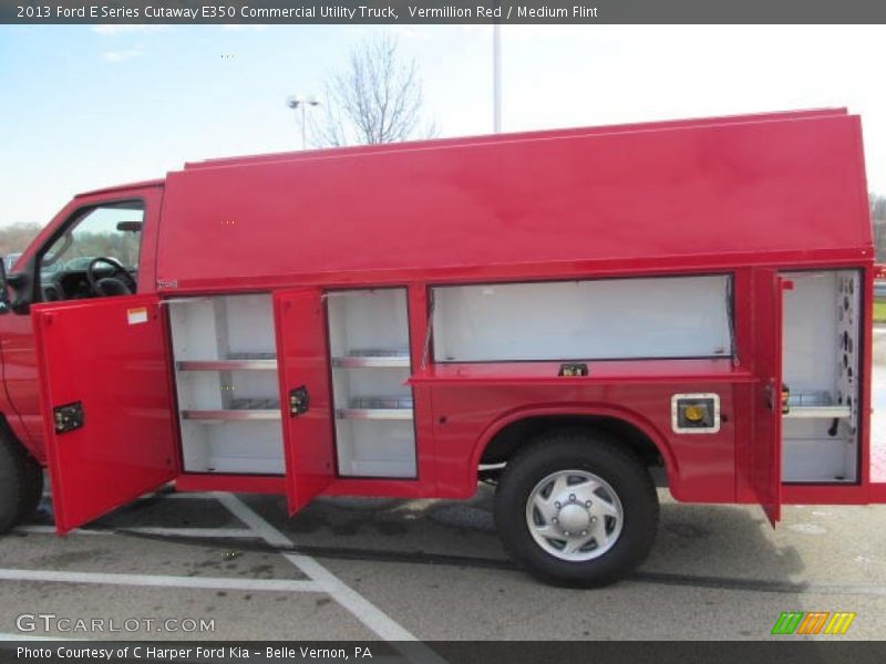 Vermillion Red / Medium Flint 2013 Ford E Series Cutaway E350 Commercial Utility Truck