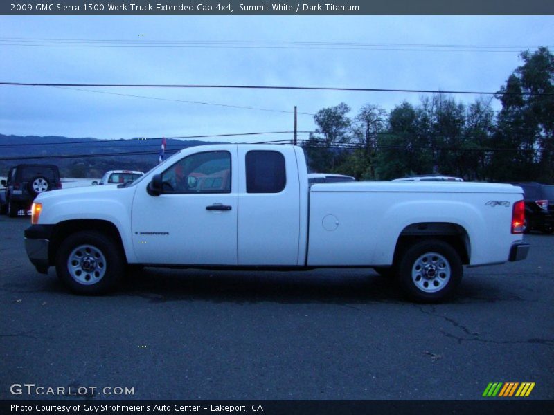  2009 Sierra 1500 Work Truck Extended Cab 4x4 Summit White