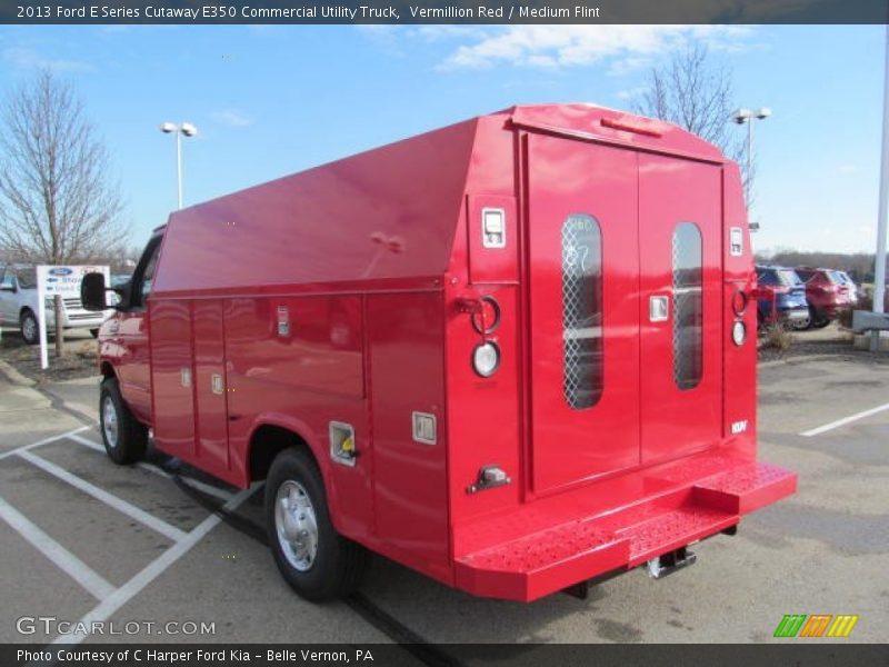 Vermillion Red / Medium Flint 2013 Ford E Series Cutaway E350 Commercial Utility Truck