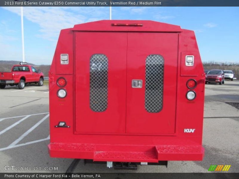Vermillion Red / Medium Flint 2013 Ford E Series Cutaway E350 Commercial Utility Truck
