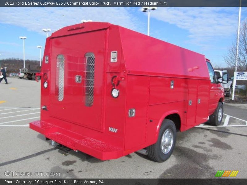 Vermillion Red / Medium Flint 2013 Ford E Series Cutaway E350 Commercial Utility Truck