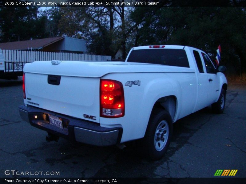 Summit White / Dark Titanium 2009 GMC Sierra 1500 Work Truck Extended Cab 4x4