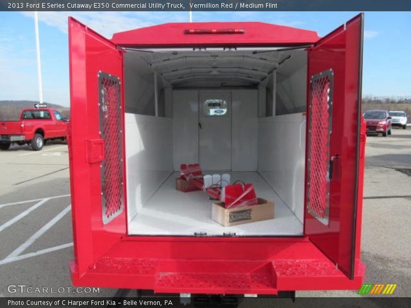 Vermillion Red / Medium Flint 2013 Ford E Series Cutaway E350 Commercial Utility Truck