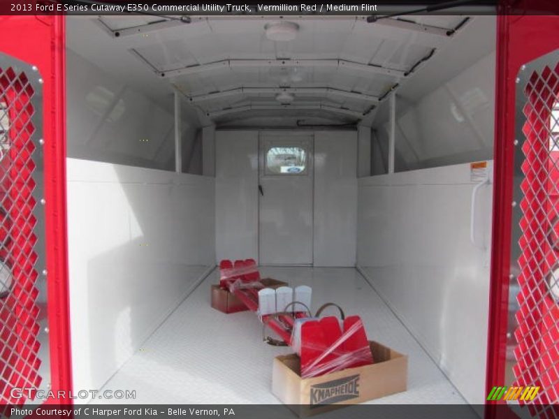 Vermillion Red / Medium Flint 2013 Ford E Series Cutaway E350 Commercial Utility Truck