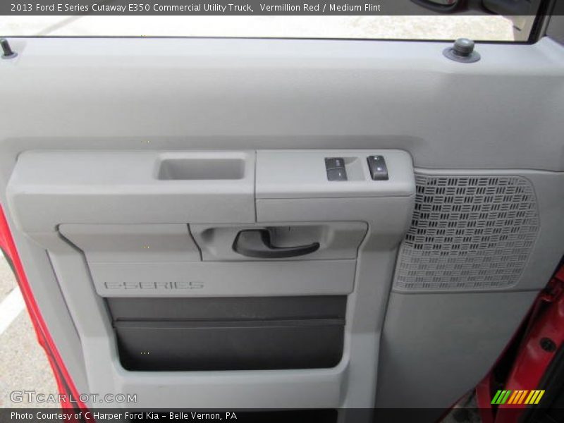 Vermillion Red / Medium Flint 2013 Ford E Series Cutaway E350 Commercial Utility Truck