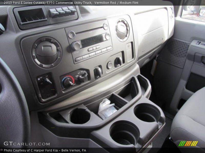 Vermillion Red / Medium Flint 2013 Ford E Series Cutaway E350 Commercial Utility Truck