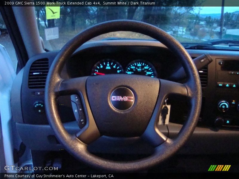  2009 Sierra 1500 Work Truck Extended Cab 4x4 Steering Wheel