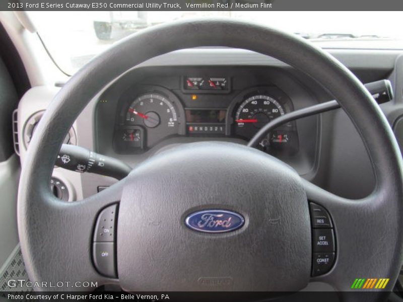 Vermillion Red / Medium Flint 2013 Ford E Series Cutaway E350 Commercial Utility Truck