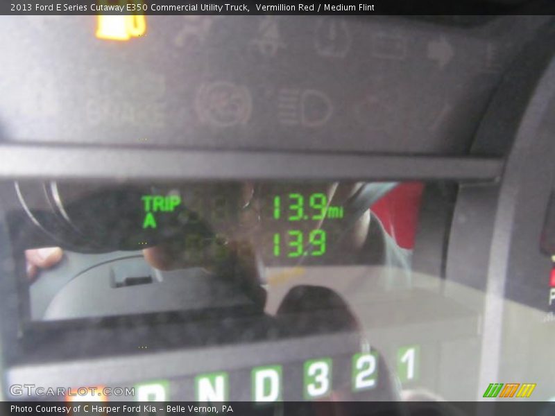 Vermillion Red / Medium Flint 2013 Ford E Series Cutaway E350 Commercial Utility Truck