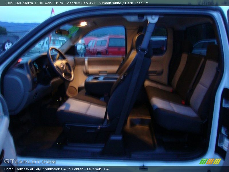 Summit White / Dark Titanium 2009 GMC Sierra 1500 Work Truck Extended Cab 4x4