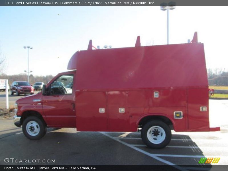 Vermillion Red / Medium Flint 2013 Ford E Series Cutaway E350 Commercial Utility Truck