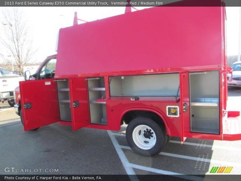 Vermillion Red / Medium Flint 2013 Ford E Series Cutaway E350 Commercial Utility Truck