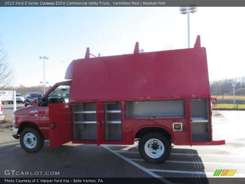 Vermillion Red / Medium Flint 2013 Ford E Series Cutaway E350 Commercial Utility Truck