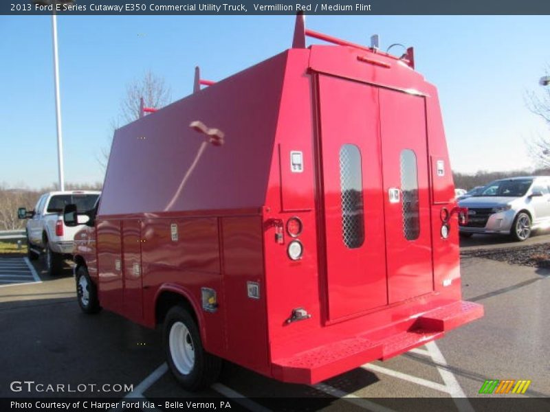 Vermillion Red / Medium Flint 2013 Ford E Series Cutaway E350 Commercial Utility Truck
