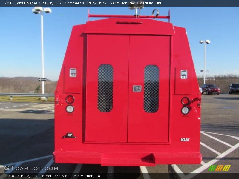 Vermillion Red / Medium Flint 2013 Ford E Series Cutaway E350 Commercial Utility Truck