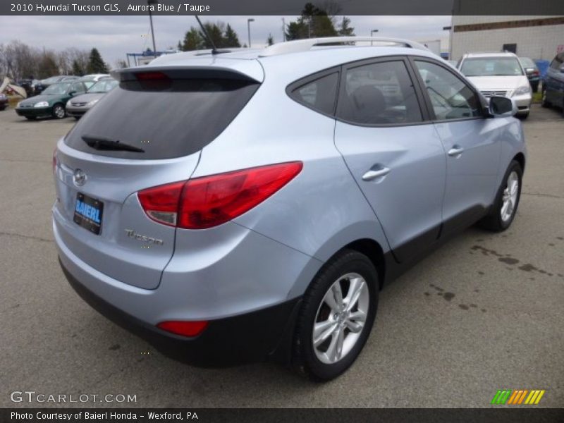 Aurora Blue / Taupe 2010 Hyundai Tucson GLS