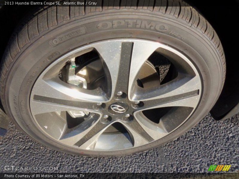 Atlantic Blue / Gray 2013 Hyundai Elantra Coupe SE