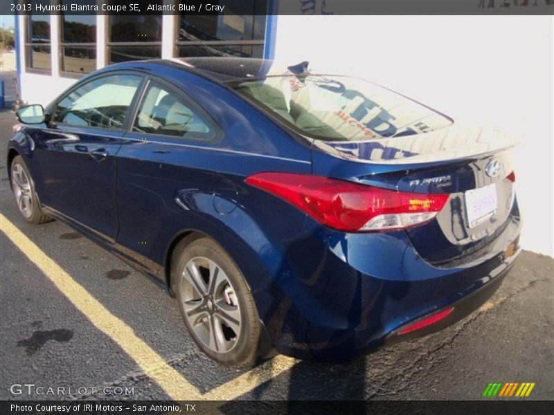 Atlantic Blue / Gray 2013 Hyundai Elantra Coupe SE