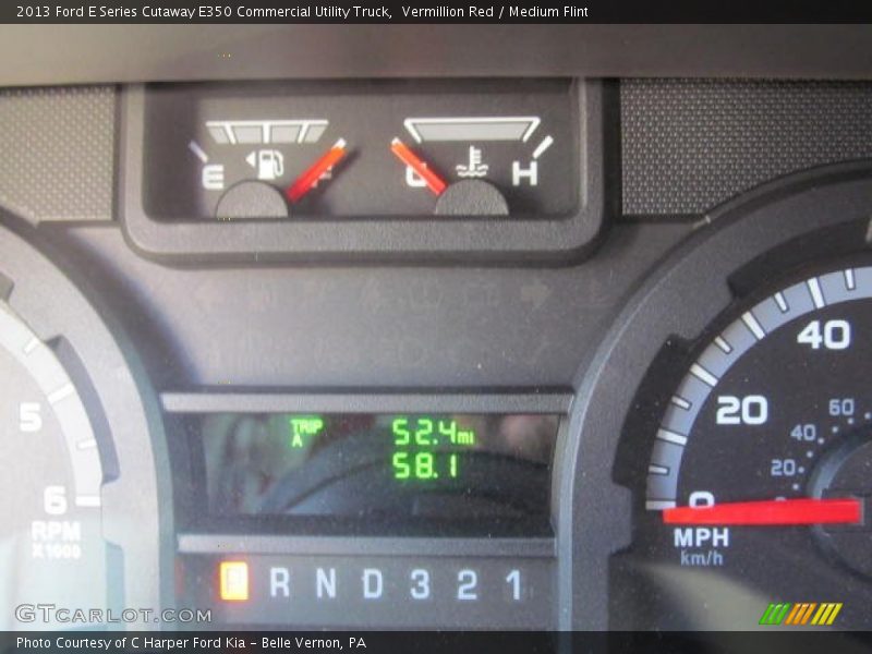 Vermillion Red / Medium Flint 2013 Ford E Series Cutaway E350 Commercial Utility Truck