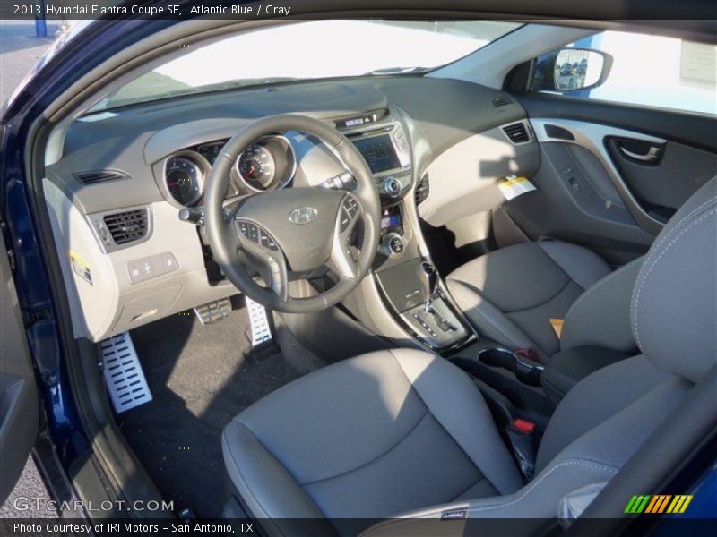 Atlantic Blue / Gray 2013 Hyundai Elantra Coupe SE