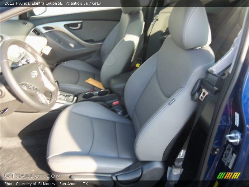 Atlantic Blue / Gray 2013 Hyundai Elantra Coupe SE