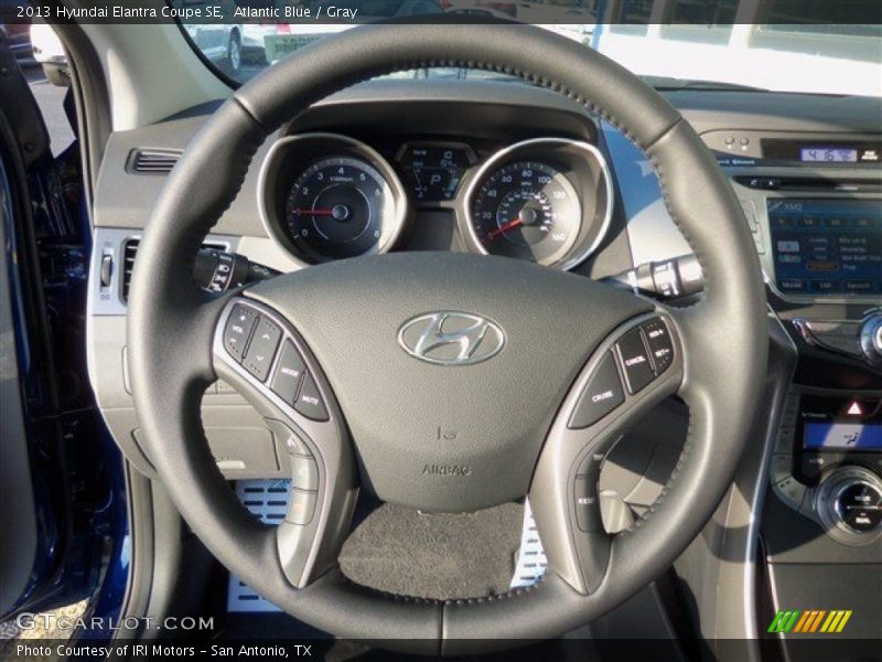 Atlantic Blue / Gray 2013 Hyundai Elantra Coupe SE