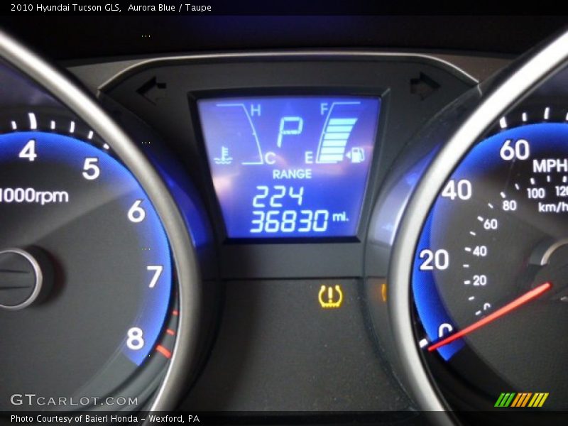 Aurora Blue / Taupe 2010 Hyundai Tucson GLS