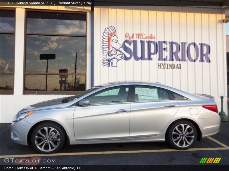 Radiant Silver / Gray 2013 Hyundai Sonata SE 2.0T