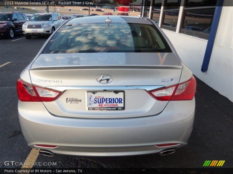 Radiant Silver / Gray 2013 Hyundai Sonata SE 2.0T