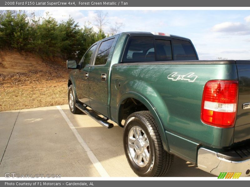 Forest Green Metallic / Tan 2008 Ford F150 Lariat SuperCrew 4x4